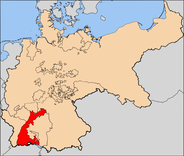 GER - Baden German State Map