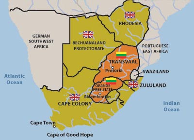 SAF - Boer Wars Map