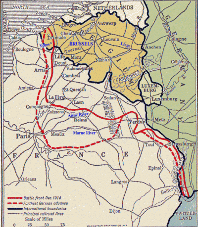 WE - German Occ ww1 Map