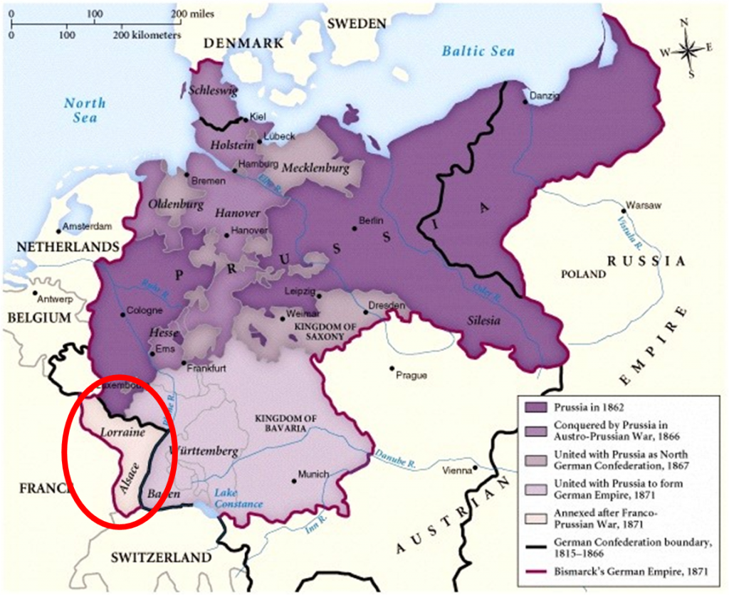 FE - Alsace Lorraine, Ger Occ FP War Map