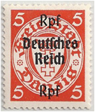 GER - Danzig, German Admin ww2 Stamp Image