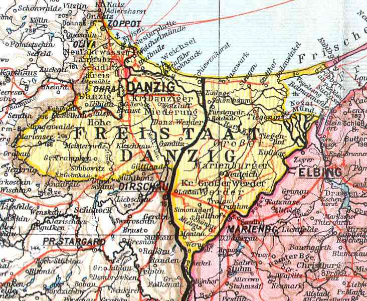 GER - Danzig Map