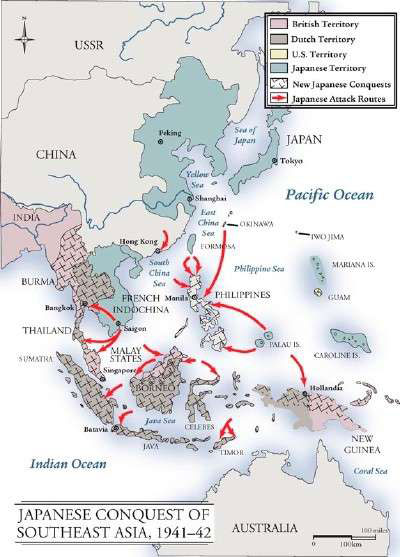 FE - Philippines, Japanese Occ Map