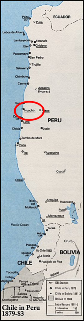 SAM - Huacho, Chilean Occupation Map