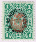 SAM - Peru, Chilean Occ Stamp