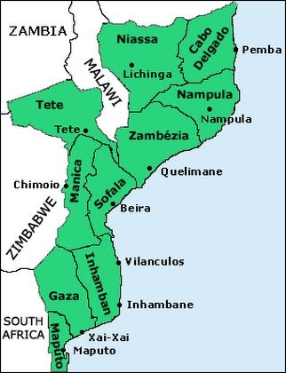 SAF - Zambezia Map