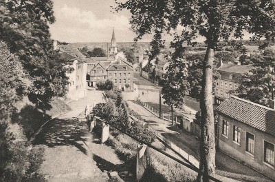 View into Eupen lower town.