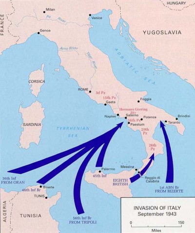 ITA - Sicily, Allied Occ ww2 Map
