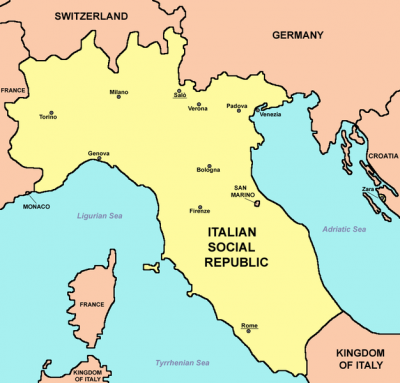 ITA - Italian Social Republic Map