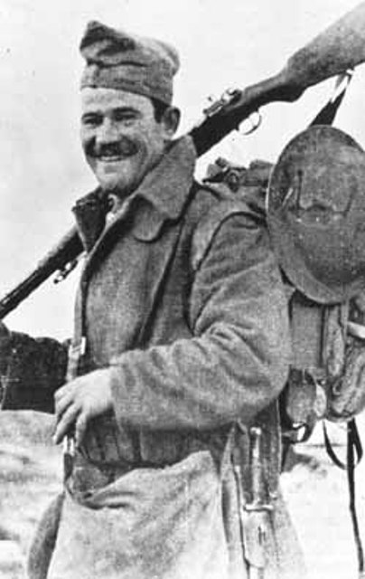 Greek soldier in Epirus - 1940