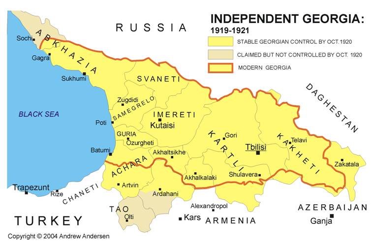 RUS - Georgia, Rep Map