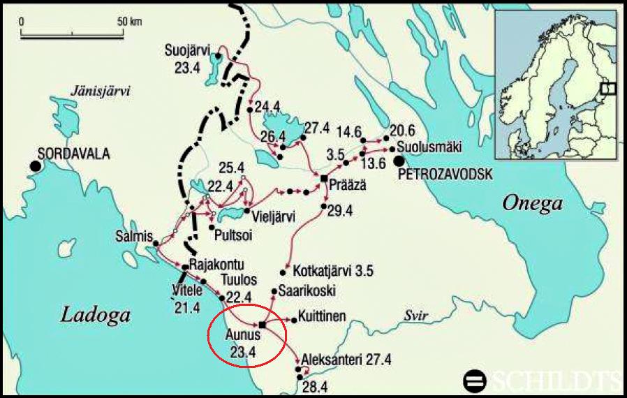 RUS - Aunus Map