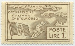 AEG - Castelroso, Italian Dom Stamp