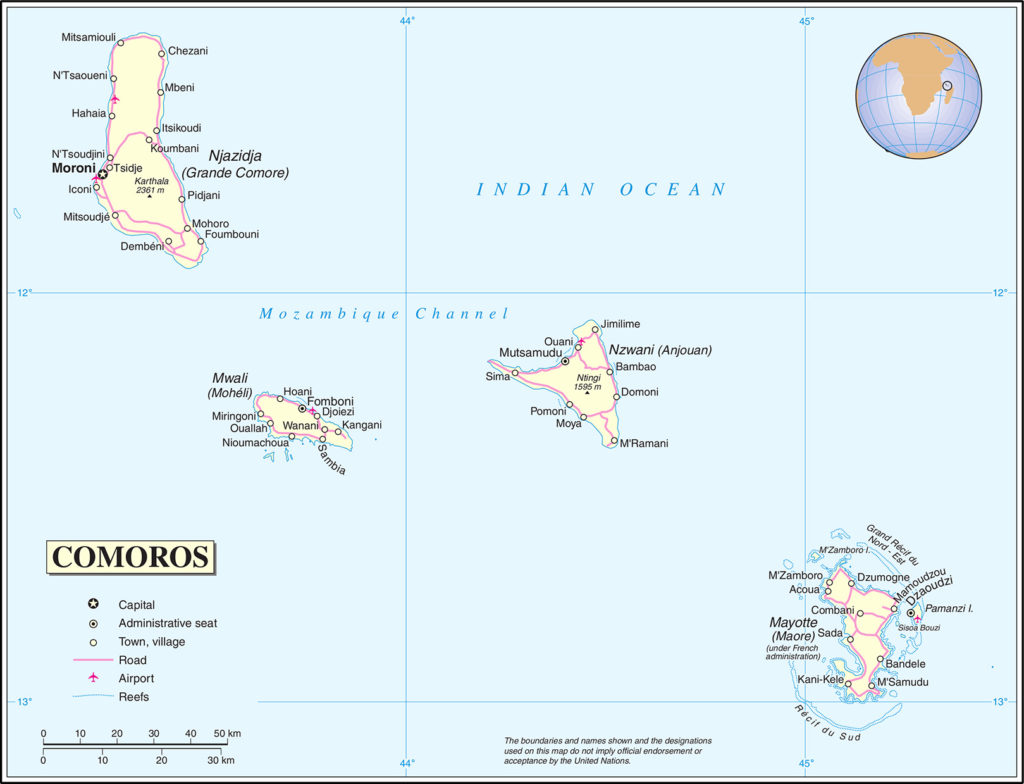 EAF - Anjouan Map